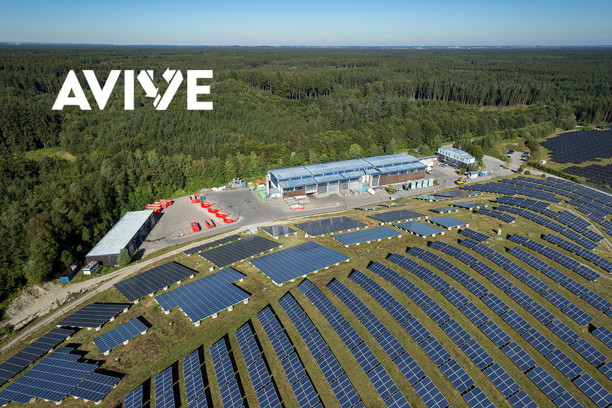 Luftaufnahme des Avive-Geländes