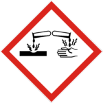 Gefahr: Ätzender Stoff, verursacht schwere Haut- und Augenschäden